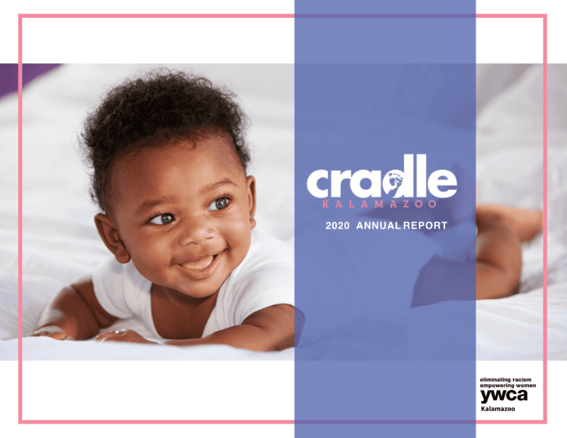 Cover of the 2020 Cradle Kalamazoo Annual Report.